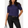 image:imageArachampCloz Womens Short Sleeve Crew Neck Sweaters Trendy Teacher Work TopsNavy