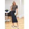 image:imageArachampCloz Womens Short Sleeve Crew Neck Sweaters Trendy Teacher Work TopsNutmeg