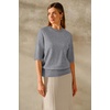 image:imageArachampCloz Womens Short Sleeve Crew Neck Sweaters Trendy Teacher Work TopsZgray