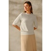 image:imageArachampCloz Womens Short Sleeve Crew Neck Sweaters Trendy Teacher Work TopsZkhaki