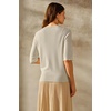 image:imageArachampCloz Womens Short Sleeve Crew Neck Sweaters Trendy Teacher Work TopsZkhaki