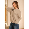 image:imageArachampCloz Womens Wool Blend Embroidery Floral Oversized Fit Sweater Trendy 2025Apricot