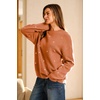 image:imageArachampCloz Womens Wool Blend Embroidery Floral Oversized Fit Sweater Trendy 2025Orange