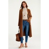 image:imageArachampCloz Womens Wool Blend Oversized Batwing Sleeve Fall Work SweaterBeige