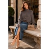 image:imageArachampCloz Womens Wool Blend Oversized Batwing Sleeve Fall Work SweaterCoffee