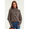 image:imageArachampCloz Womens Wool Blend Oversized Batwing Sleeve Fall Work SweaterCoffee