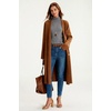image:imageArachampCloz Womens Wool Blend Oversized Batwing Sleeve Fall Work SweaterHeather Gray