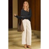 image:imageArachampCloz Womens Wool Blend Oversized Quarter Zip Fall Casual SweaterBlack
