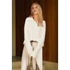 image:imageArachampCloz Womens Wool Blend Oversized Quarter Zip Fall Casual SweaterWhite