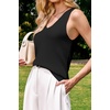 image:imageArachampCloz Womens Wool Blend Slim Fit V Neck Fall Work Sweater Tank TopsBlack