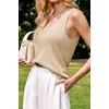 image:imageArachampCloz Womens Wool Blend Slim Fit V Neck Fall Work Sweater Tank TopsKhaki