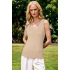 image:imageArachampCloz Womens Wool Blend Slim Fit V Neck Fall Work Sweater Tank TopsKhaki