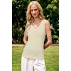 image:imageArachampCloz Womens Wool Blend Slim Fit V Neck Fall Work Sweater Tank TopsOffwhite Cream