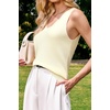 image:imageArachampCloz Womens Wool Blend Slim Fit V Neck Fall Work Sweater Tank TopsOffwhite Cream