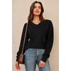 image:imageArachampCloz Womens Wool Blend Sweaters V Neck Winter Business Casual Outfits Warm Tops 2026Black