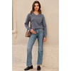 image:imageArachampCloz Womens Wool Blend Sweaters V Neck Winter Business Casual Outfits Warm Tops 2026Dark Grey
