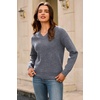image:imageArachampCloz Womens Wool Blend Sweaters V Neck Winter Business Casual Outfits Warm Tops 2026Dark Grey