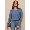 image:imageArachampCloz Womens Wool Blend Sweaters V Neck Winter Business Casual Outfits Warm Tops 2026Denim Blue