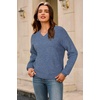 image:imageArachampCloz Womens Wool Blend Sweaters V Neck Winter Business Casual Outfits Warm Tops 2026Denim Blue