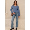 image:imageArachampCloz Womens Wool Blend Sweaters V Neck Winter Business Casual Outfits Warm Tops 2026Denim Blue