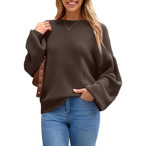 image:imageArachampCloz Women Wool Bend Soft Warm Fuzzy Loose Fit Fall Sweater 2025Coffee