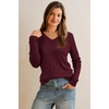 image:imageArachampCloz Womens Wool Blend Fall Sweaters Business Casual Outfits 2026Cablewine Red